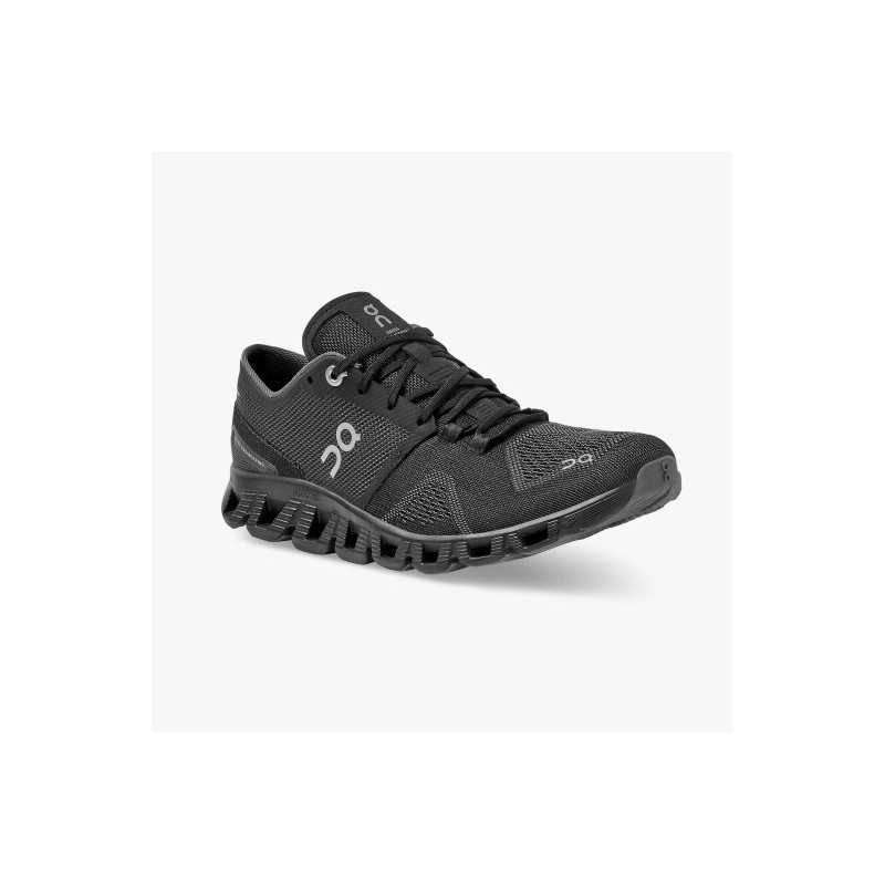 ON Cloud X W Black Asphalt Passion Running