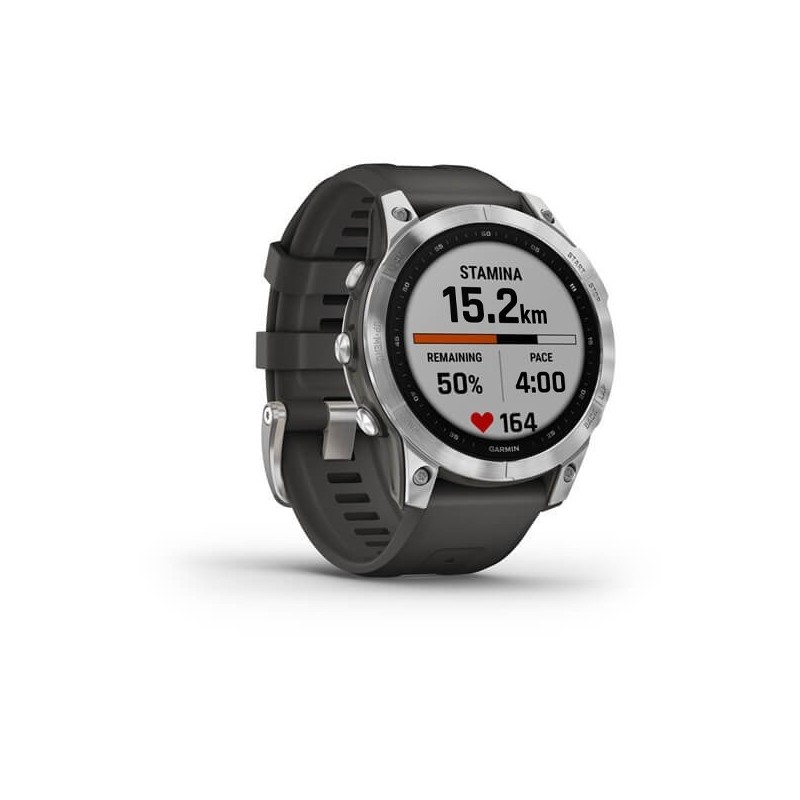 Fenix 7,Silver/Graphite Band Passion Running