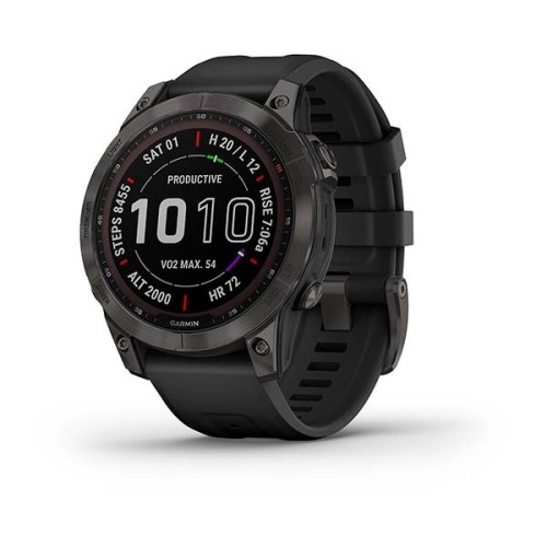 Garmin Fénix 7 Saphire Solar Titane Black DLC Bracelet noir