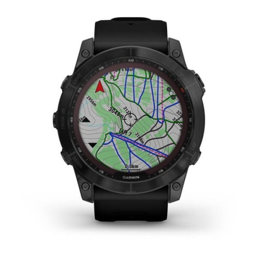 Garmin Fénix 7X Sapphire Solar Black Bracelet Noir Passion