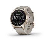 Garmin Fenix 7S Sapphire Solar Titane Cream Gold Bracelet Beige