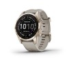 Garmin Fenix 7S Sapphire Solar Titane Cream Gold Bracelet Beige