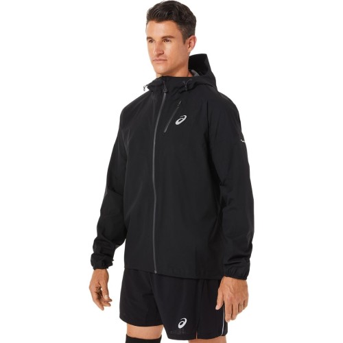 Asics Fujitrail Waterproof Jacket Black Passion Running