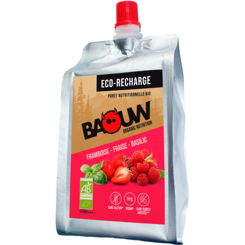 BAOUW Recharge Purée bio Framboise Passion Running