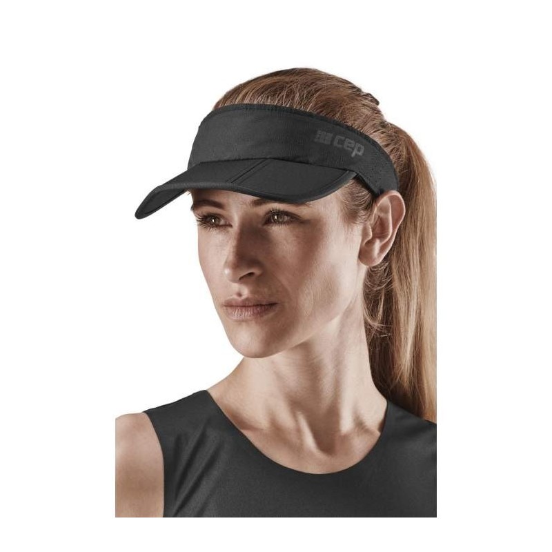 CEP The Run Visor Unisex Black Passion Running