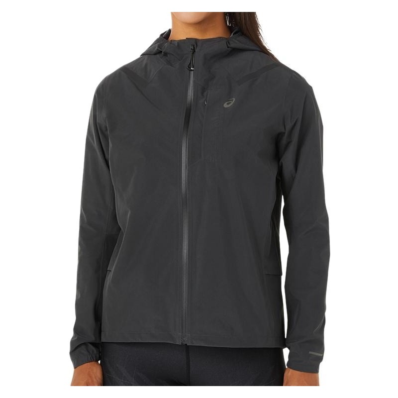 Asics Accelerate Jacket Waterproof Graphite Grey W Passion