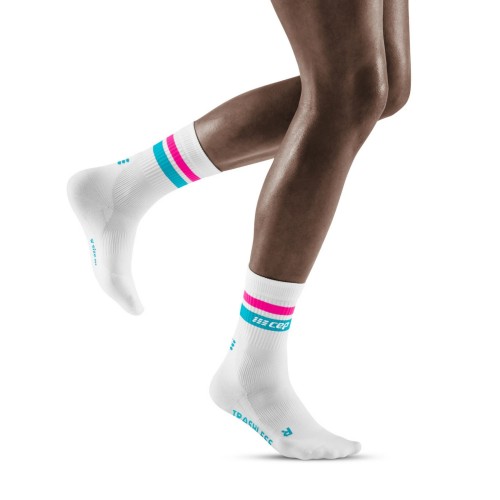 CEP Trashless Socks Mid Cut White/Light Blue Pink W Passion