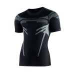 Brubeck T-shirt Homme Manches Courtes Dry Noir Passion Running
