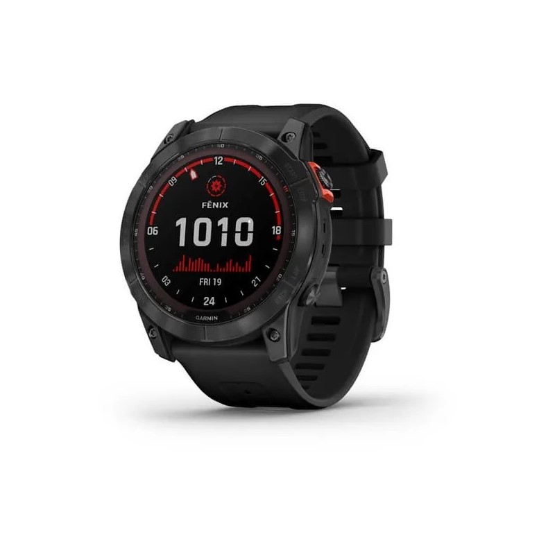 GARMIN Fenix 7X Solar Gris Ardoise Bracelet Noir