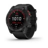 GARMIN Fenix 7X Solar Gris Ardoise Bracelet Noir Passion Running