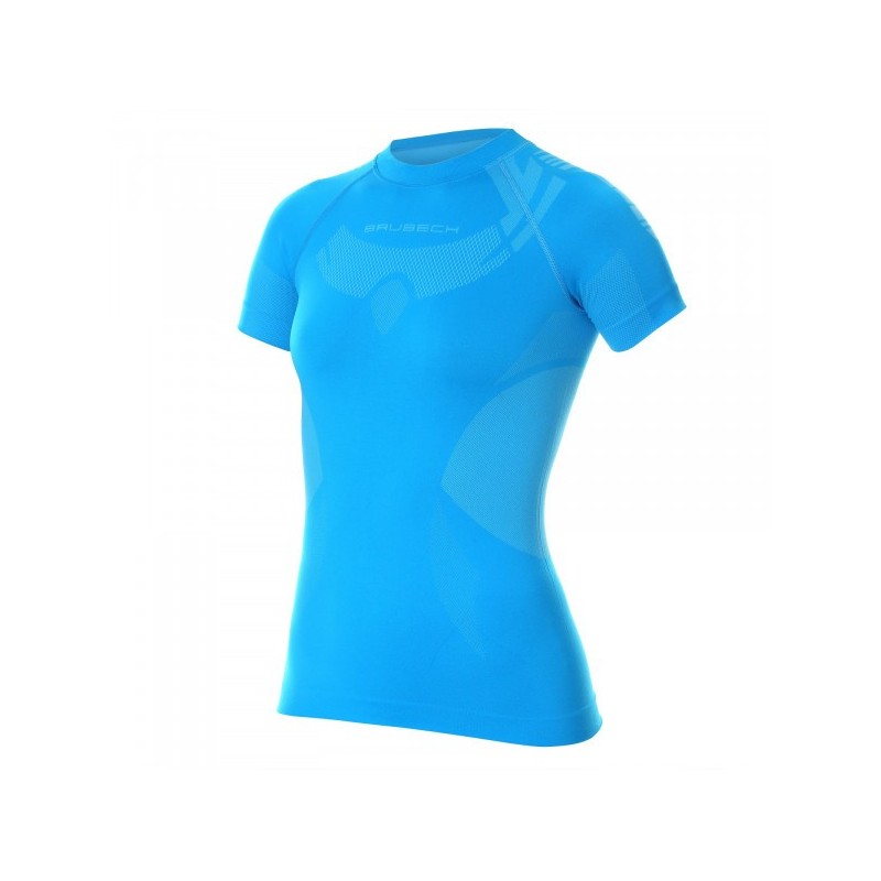 Brubeck Tee-shirt Thermique Dry Bleu W Passion Running
