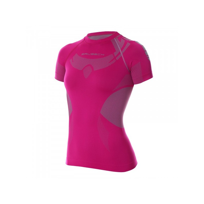 Brubeck Tee-shirt Thermique Dry Fushia W Passion Running