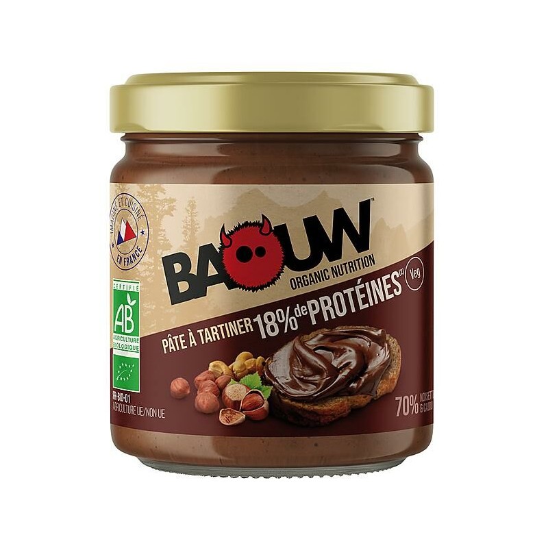 Baouw Pâte à Tartiner Protéiné Cacao Passion Running
