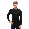 BRUBECK 3D Pro Men Long Sleeve Shirt BLACK Passion Running