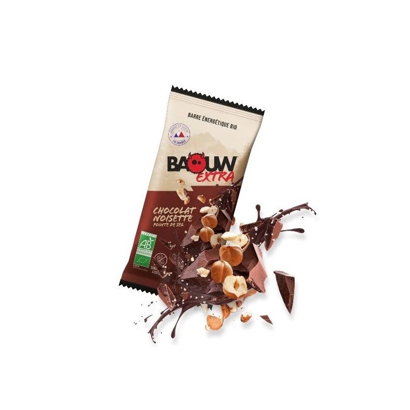 Baouw Barre Extra Bio Choco Noisette 50g Passion Running