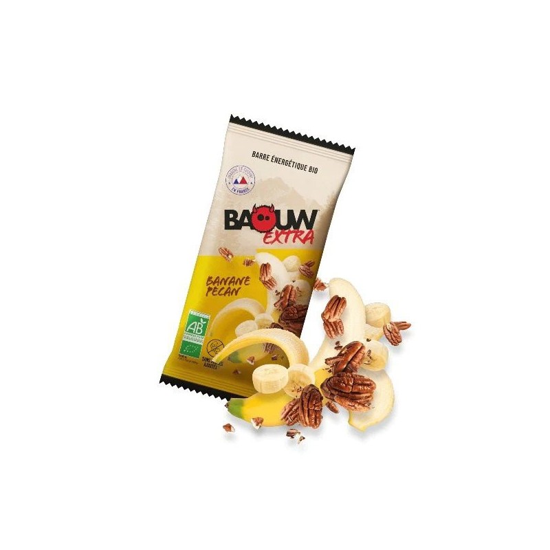 Baouw Barre Extra Bio Banane Pecan 50g Passion Running