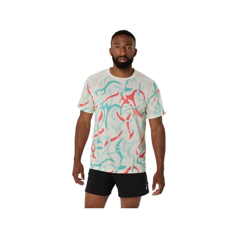 Asics Road All Over Print Ss T