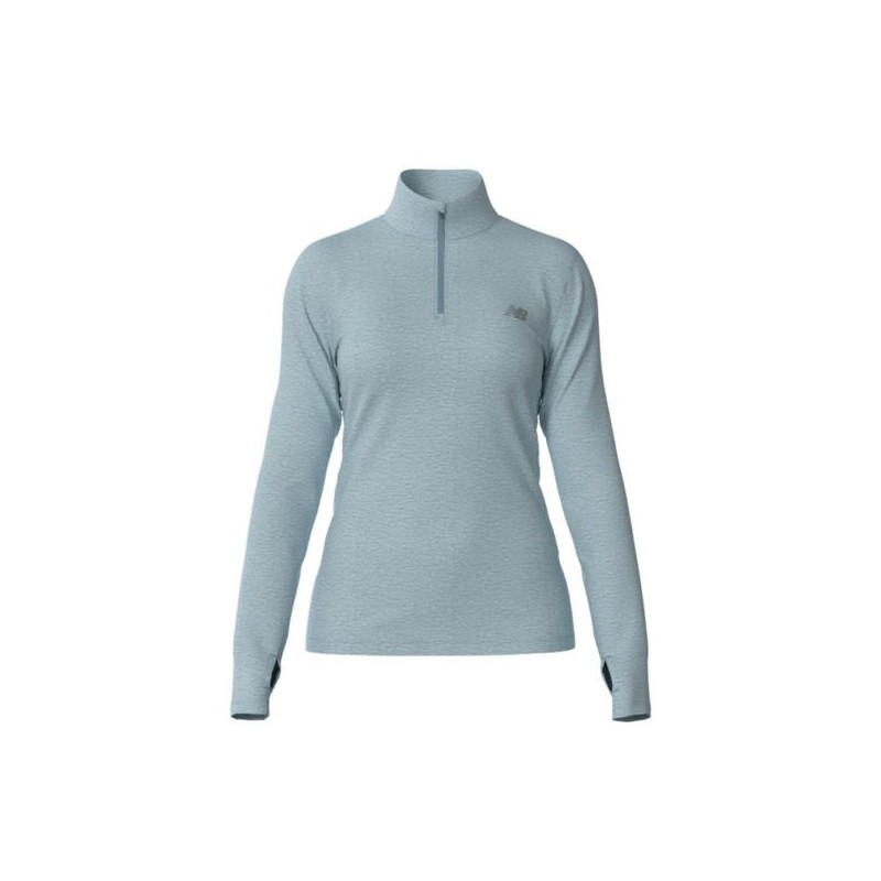 New Balance Maillot Demi Zip W Dye Quarter Sport Essential