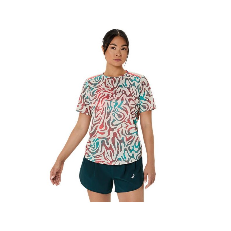 Asics Road All Over Print Ss W