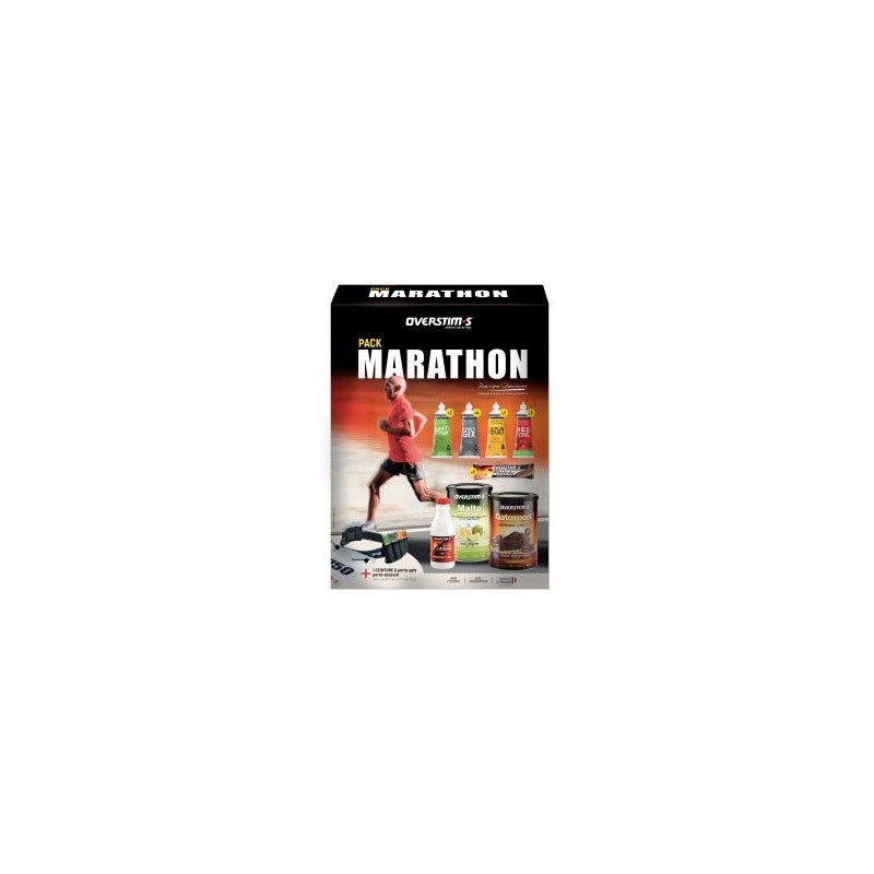 OVERSTIM'S Pack Marathon + Ceinture porte Gel Passion Running