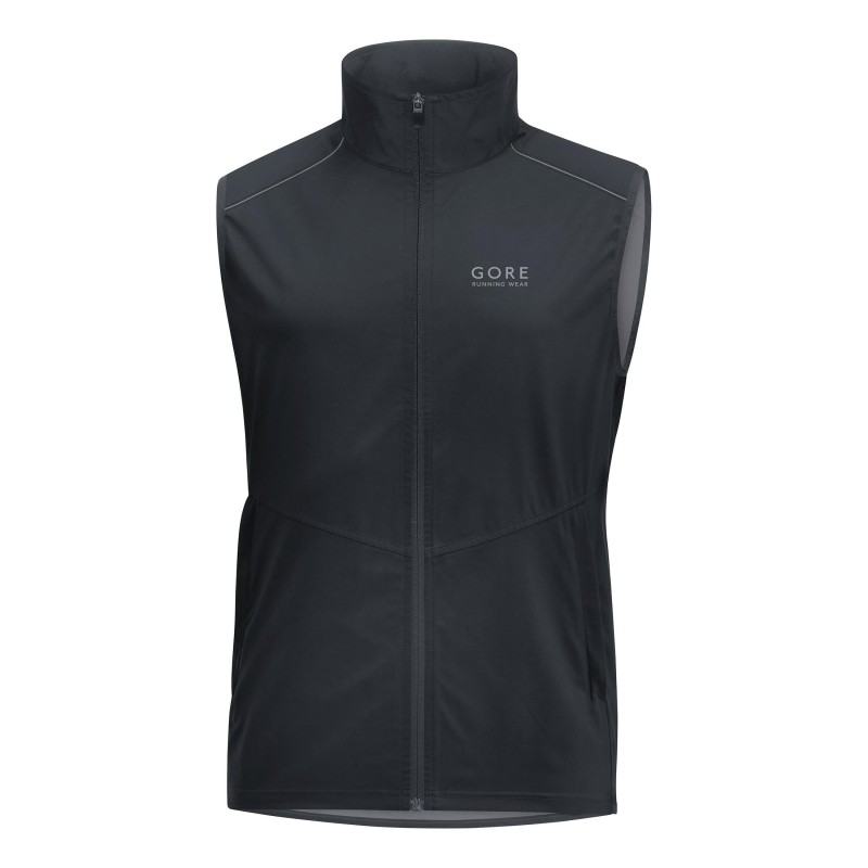 GORE Veste Ess WTP sans manche Noir Passion Running