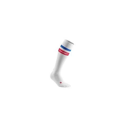 CEP 80's Compression Socks White/Red/Blue