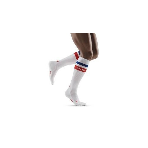 CEP 80&#039;s Compression Socks White/Red/Blue