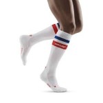 CEP 80's Compression Socks White/Red/Blue Passion Running