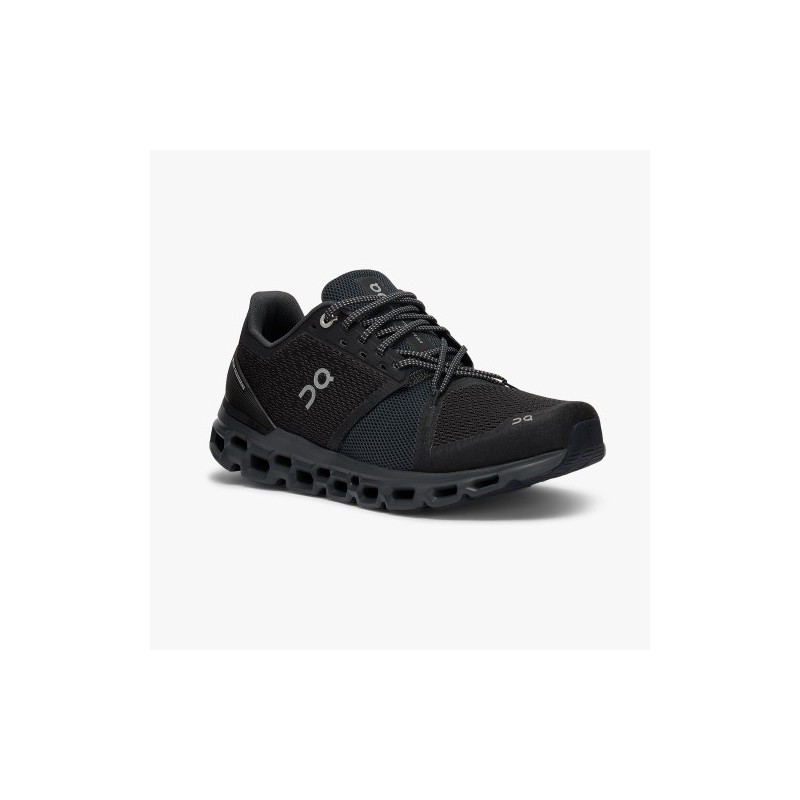 ON Cloudstratus W Black/Shadow Passion Running