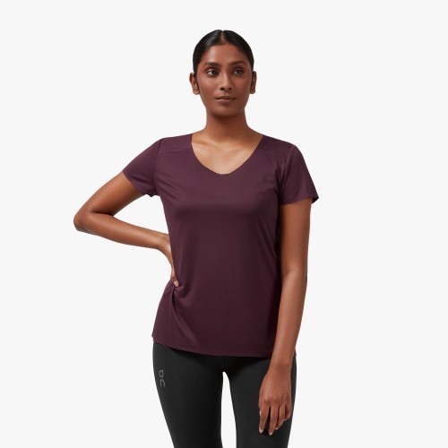 ON Performance-T W Mulberry/Black Passion Running