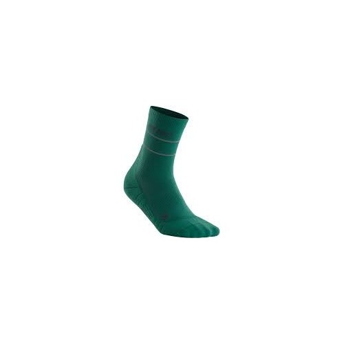 CEP Reflective Compression Mid Cut Socks Verte Passion Running