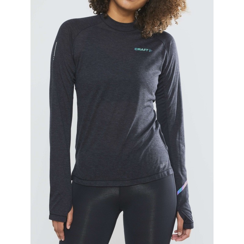 CRAFT Subz LS Wool Tee W Passion Running