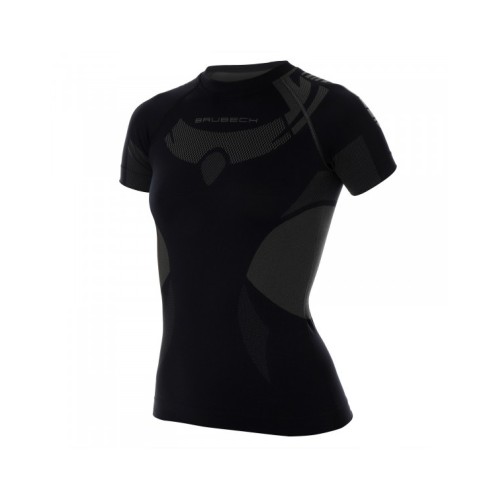 BRUBECK Tee-Shirt Thermique Dry Noir W Passion Running