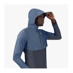 ON Weather Jacket M Cerulean/Dark Passion Running