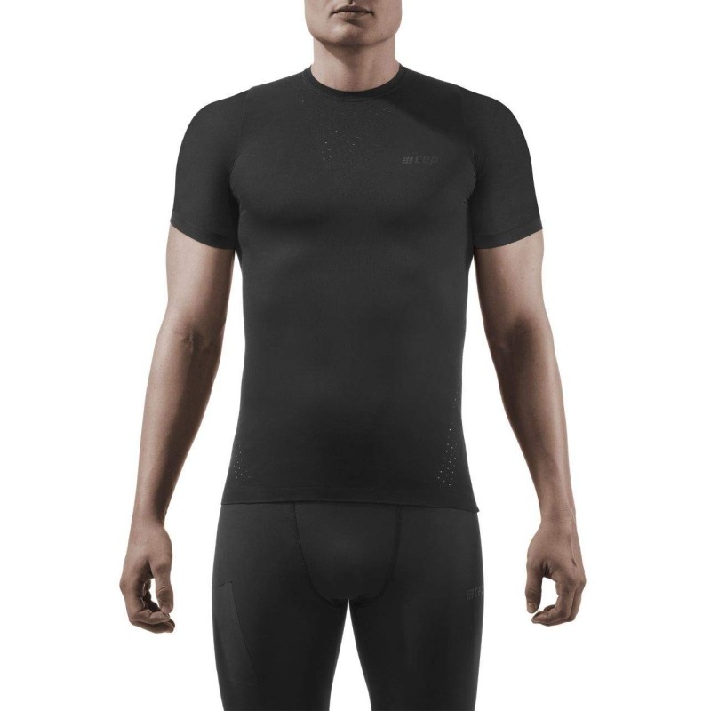 CEP Run Ultralight Shirt Short Sleeve Black Passion Running