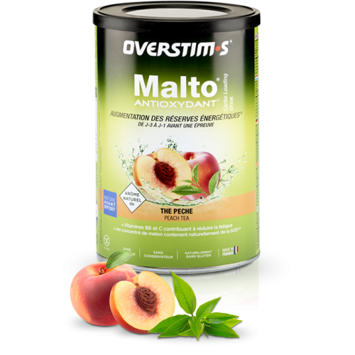 OVERSTIM'S Malto Antioxydant Thé Pêche Passion Running