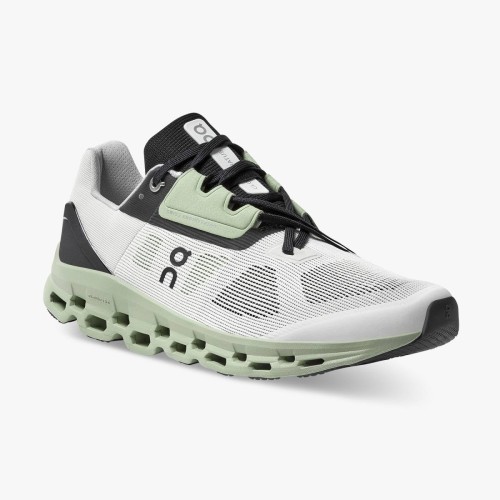 ON Cloudstratus White/ Black Passion Running