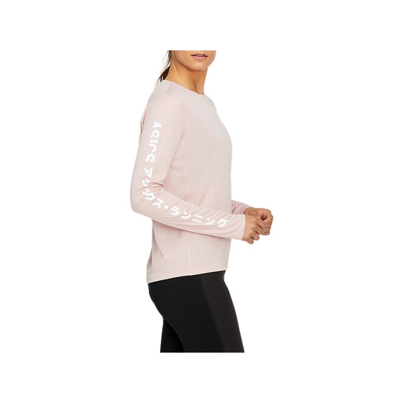 ASICS Katakana W Long Sleeve Top Ginger Peach Passion Running