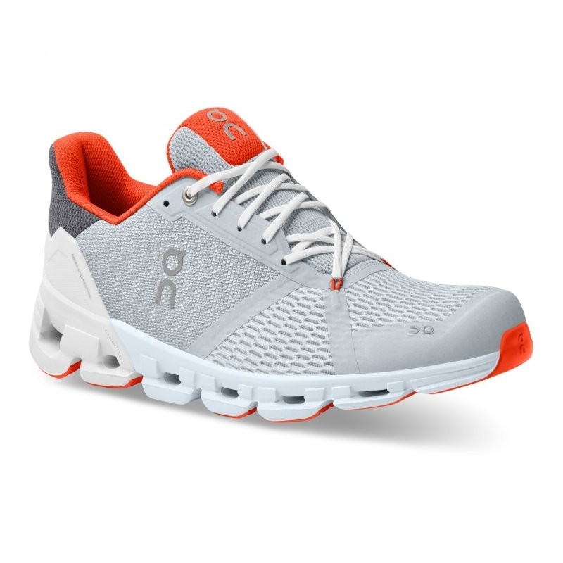 ON Cloudflyer Glacier/Flame Passion Running
